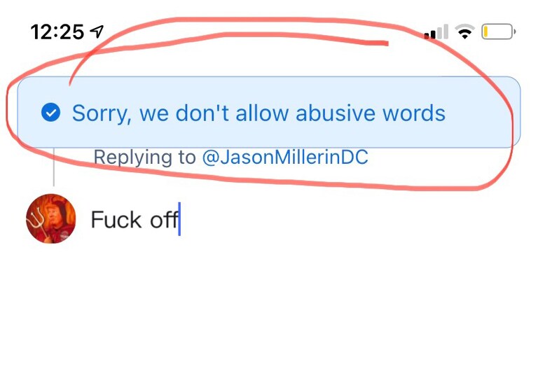 Weird. I thought this was a “free speech” app???