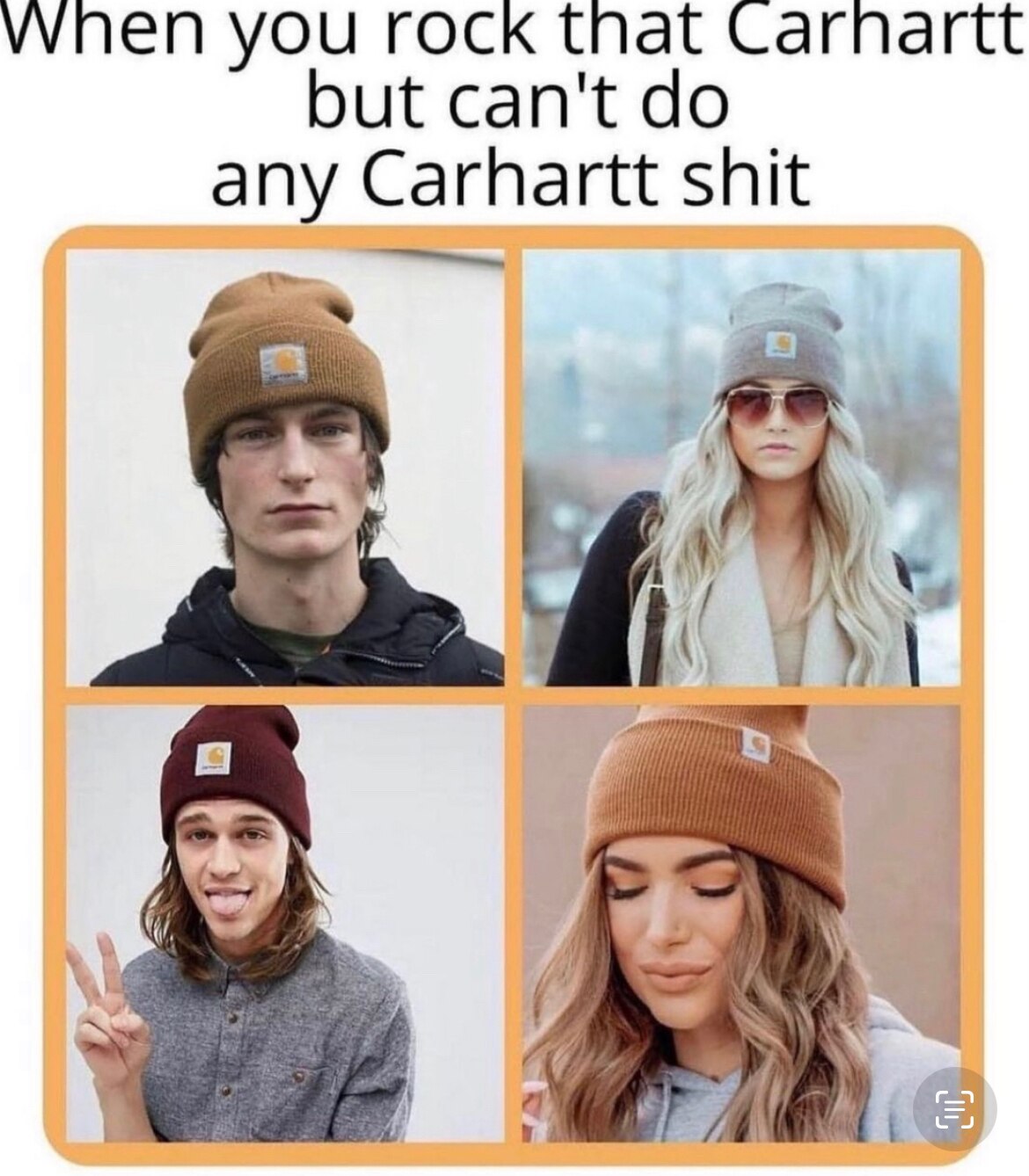 The Carhartt store in Portland has associates with pronouns on their name tags.  what has this world...