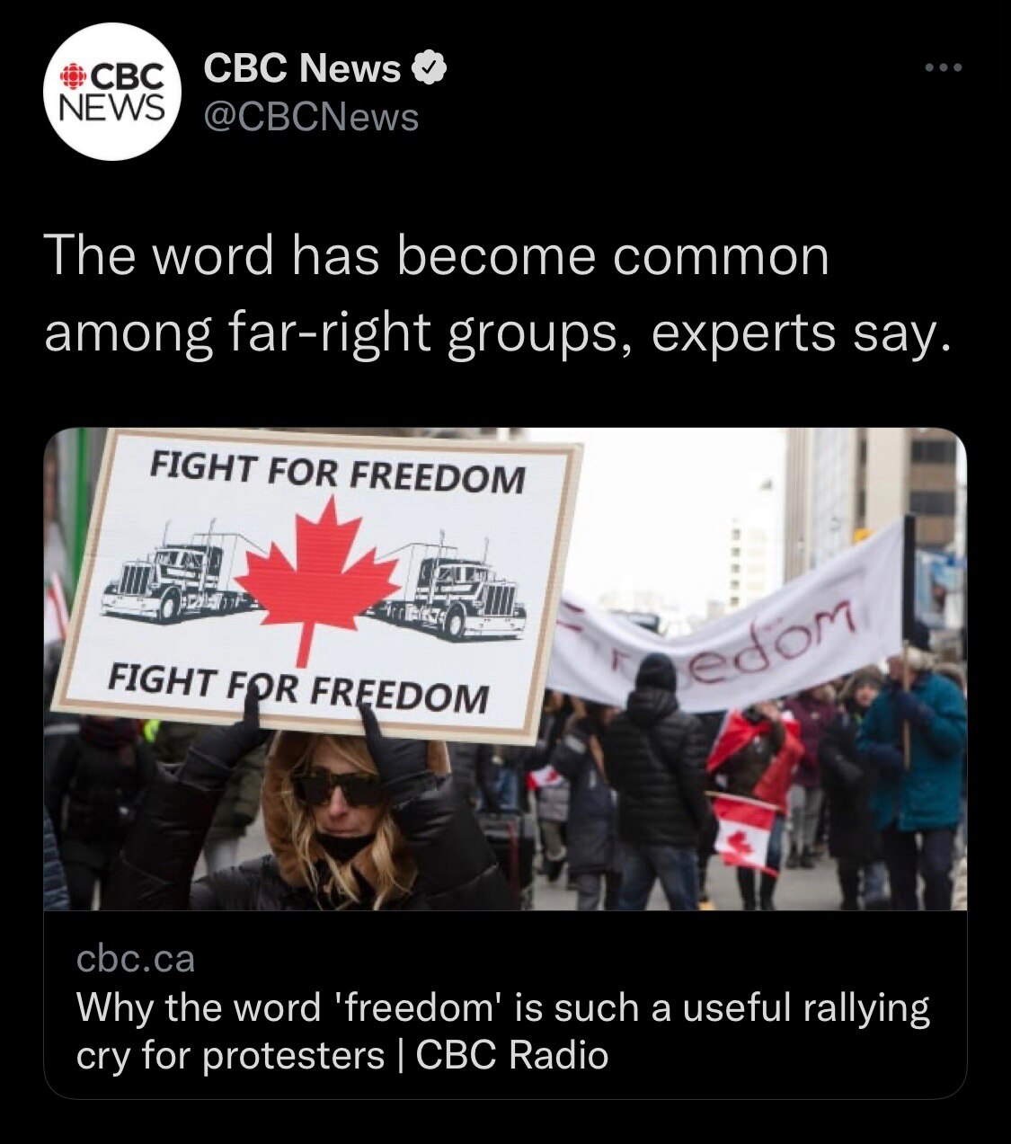 The media is now framing FREEDOM as a far right word. I don’t think they’ll like the way this one wo...