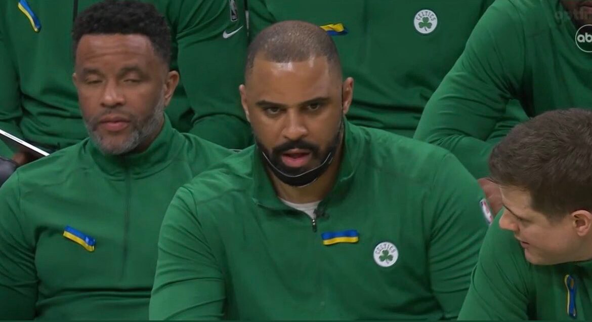 Hypocrites!

I see Celtics coaching staff wearing Ukrainian flag pins, which I support

What about S...