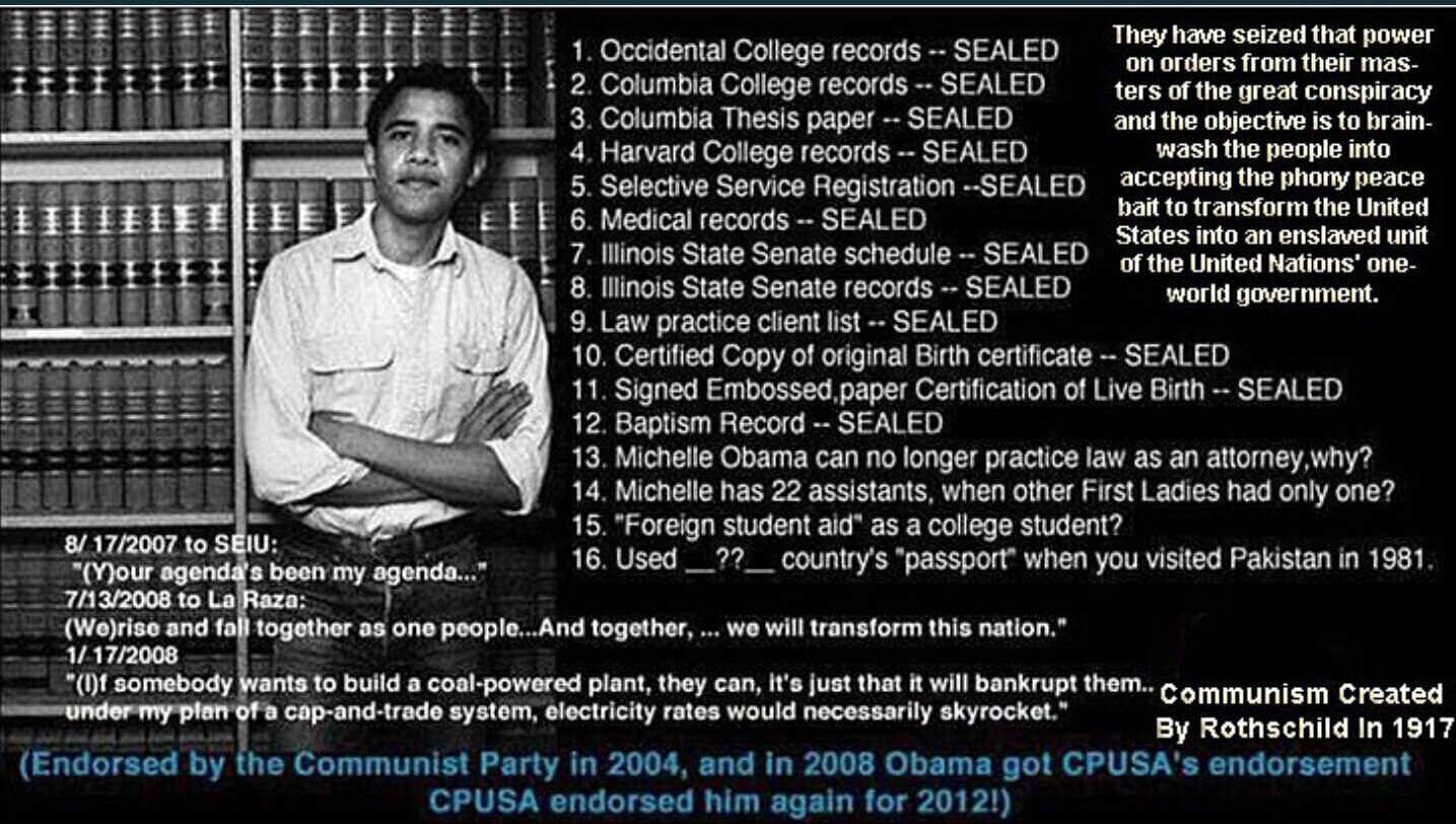 What US President has ever laid claim to this??? Sealed records everywhere you turn…how come?  So if...