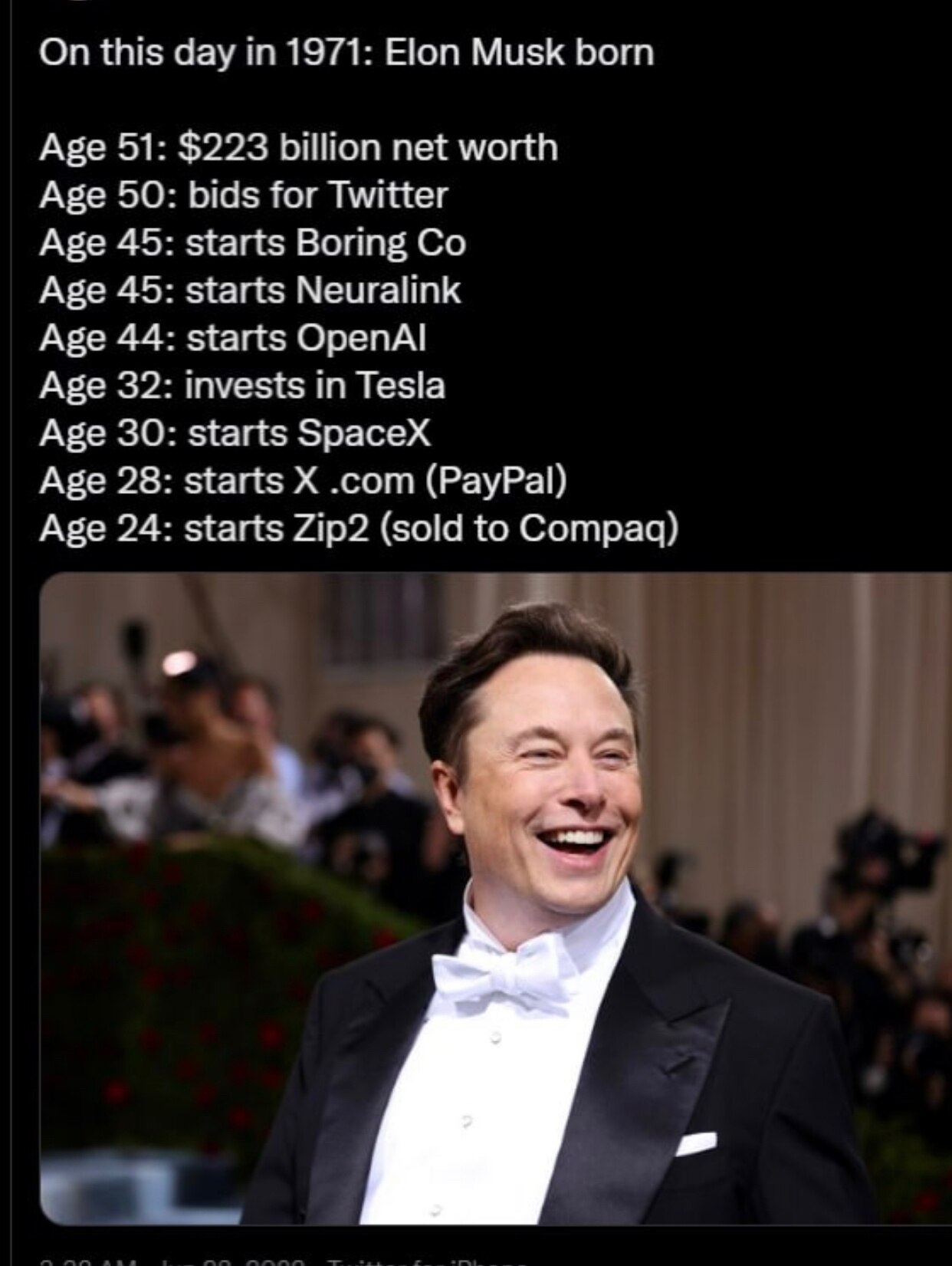   祝我的第三个梦中情人马斯克生日快乐！
  
  我梦中和马斯卡做爱的感觉仅次于和川普总统做爱。
  我不知道为什么自己会在梦里与自己喜欢的男人们做爱。