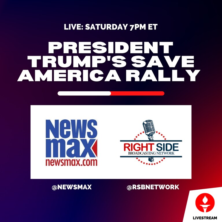 Be sure to catch President #Trump's rally tomorrow 7PM EST via either of these accounts 👇