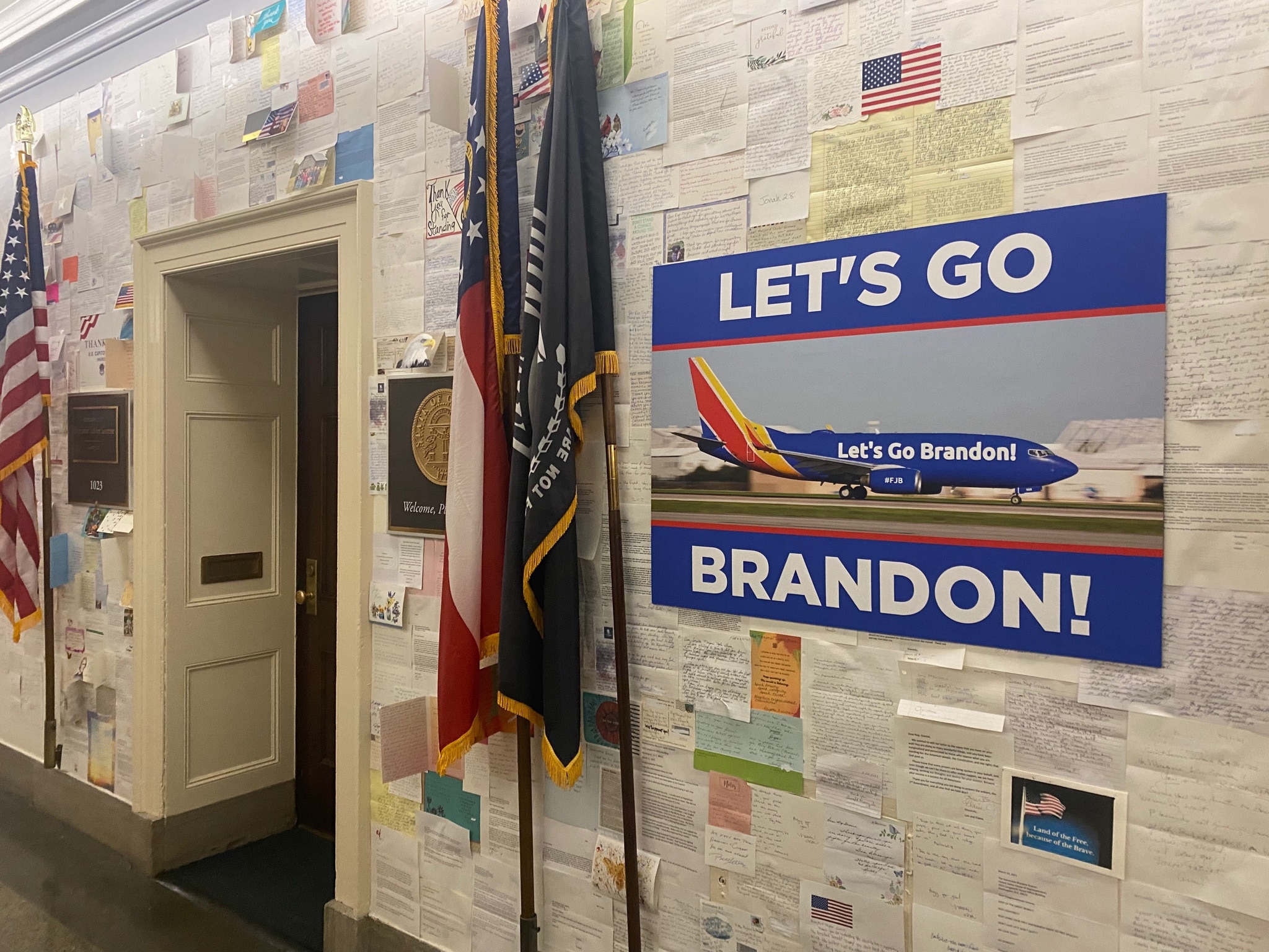 Do you like my new sign? #LetsGoBrandon