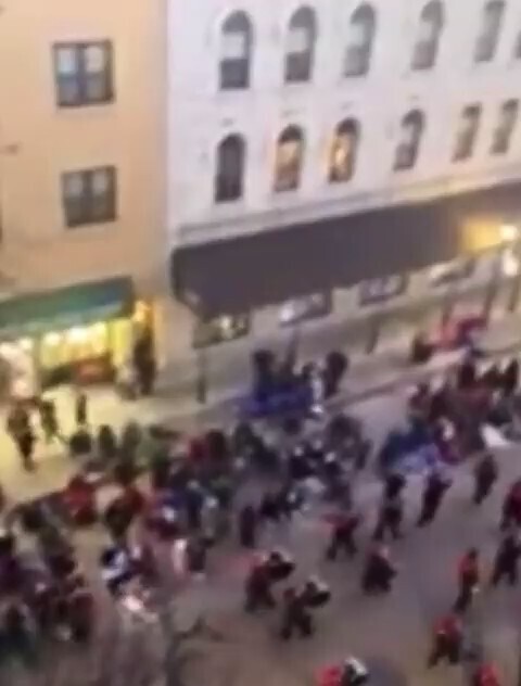 ⚠️ warning graphic content⚠️

Footage of the moment one or more suspects plowed a truck into Waukesh...