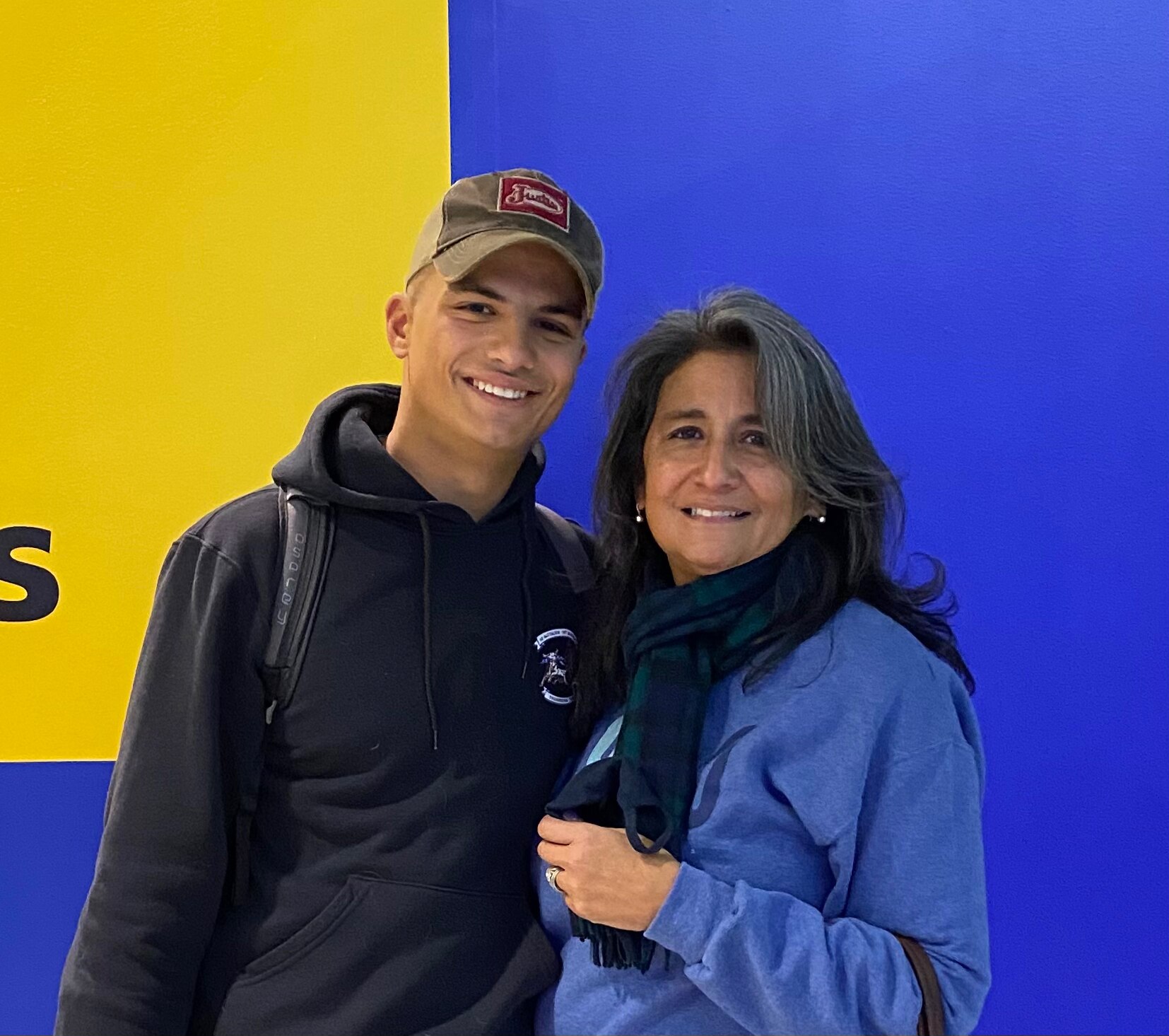 Saying ‘see you later’ and sending him back to the USMC again, never gets easy. 