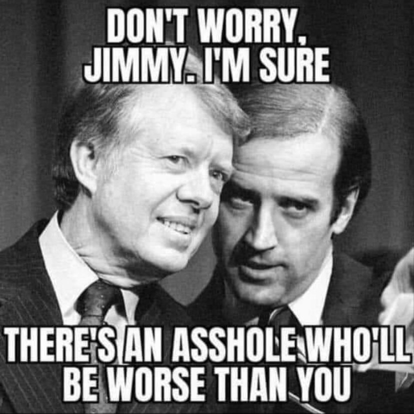 Grandpa Juice Box is running our country into the ground so the globalists can extract as much wealt...