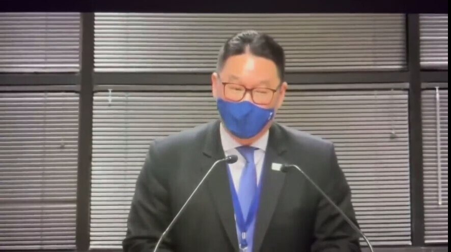 Assistant superintendent Paul Koh of @WCPSS, Wake County, NC explains he wants to mask 2 yr olds to ...