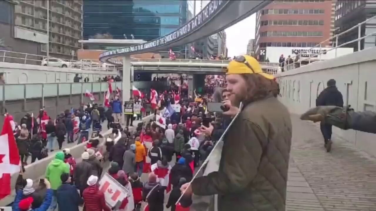 Calgary, Canada out in force, this is fast becoming a nationwide fight.