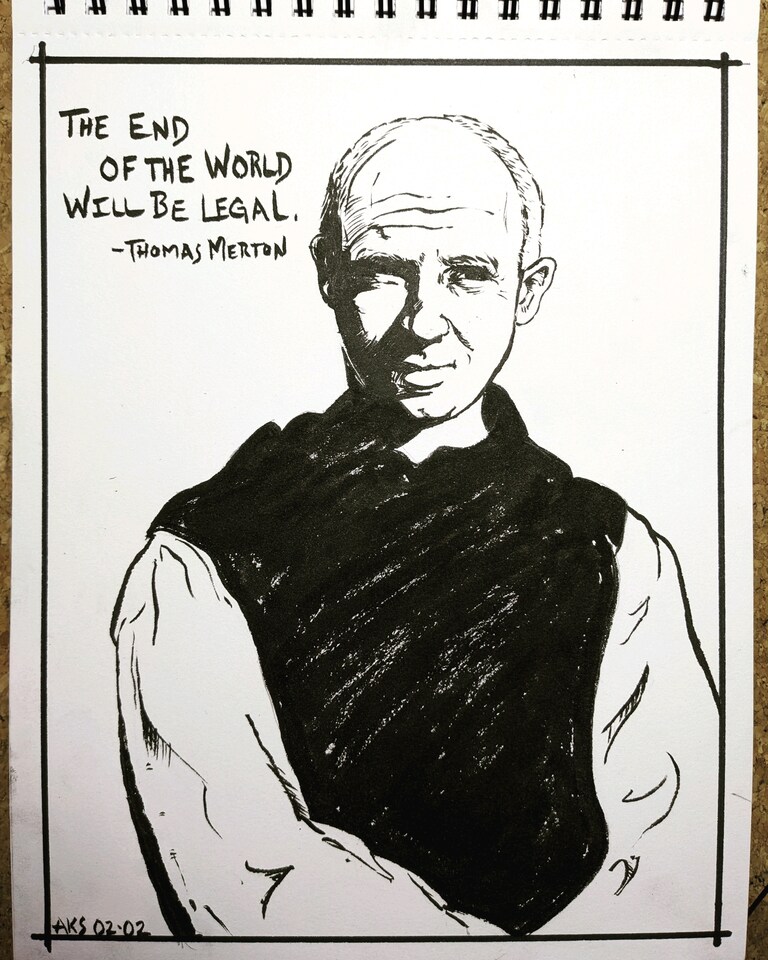 #art #artist #artwork #artistsofgettr #thomasmerton #catholics #catholic #christianity #quotes #quoteoftheday 