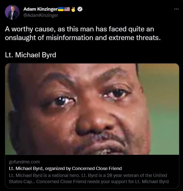 @TaylorUSA 

Remember when @RepKinzinger donated $200 while on the @January6thCmte to Michael Byrd’s...