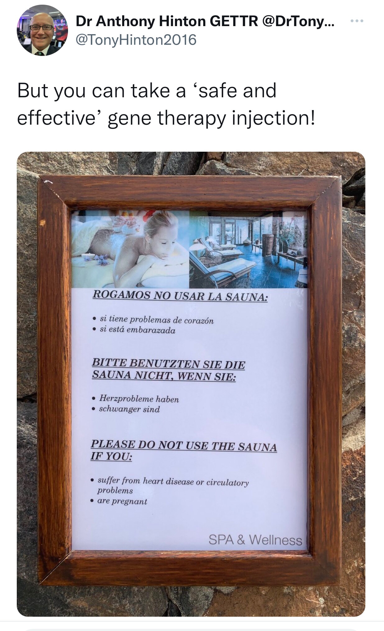 I am suspended on Twitter for this: