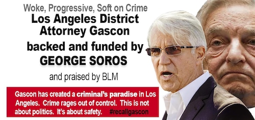 Soros-backed LA District Attorney Gascon has created a criminal's paradise in Los Angeles County.  #...