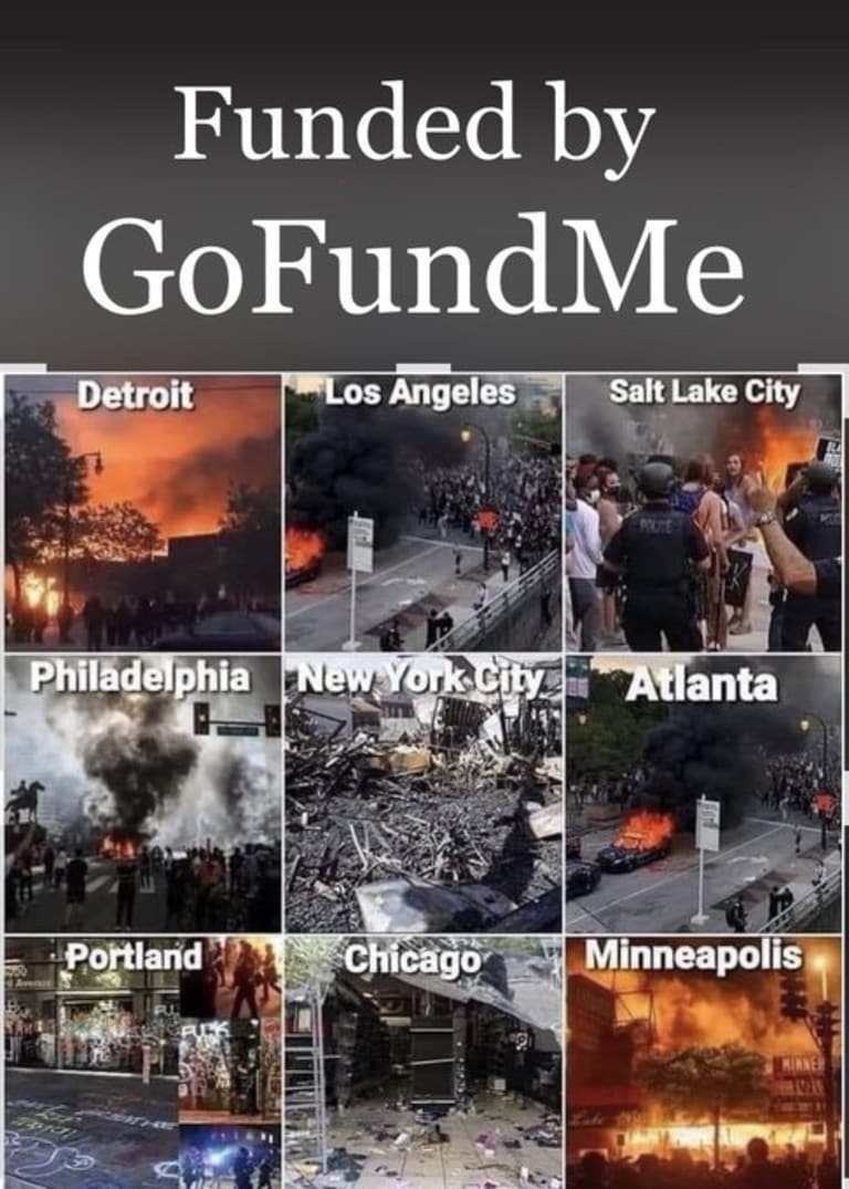 GoFundMe is a money-laundering operation for the Democrats.