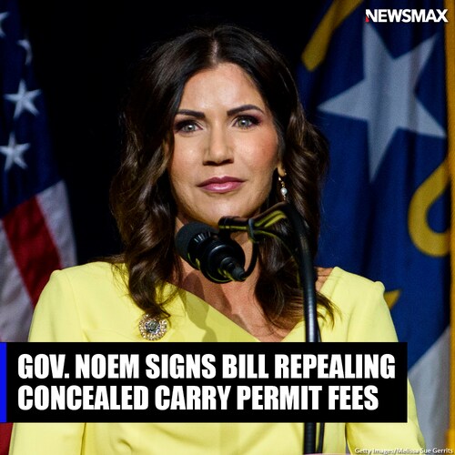 Gov. Kristi Noem this week signed a bill that repeals all of South Dakota's state fees for concealed carry permits. https://bit.ly/3wQRXNh