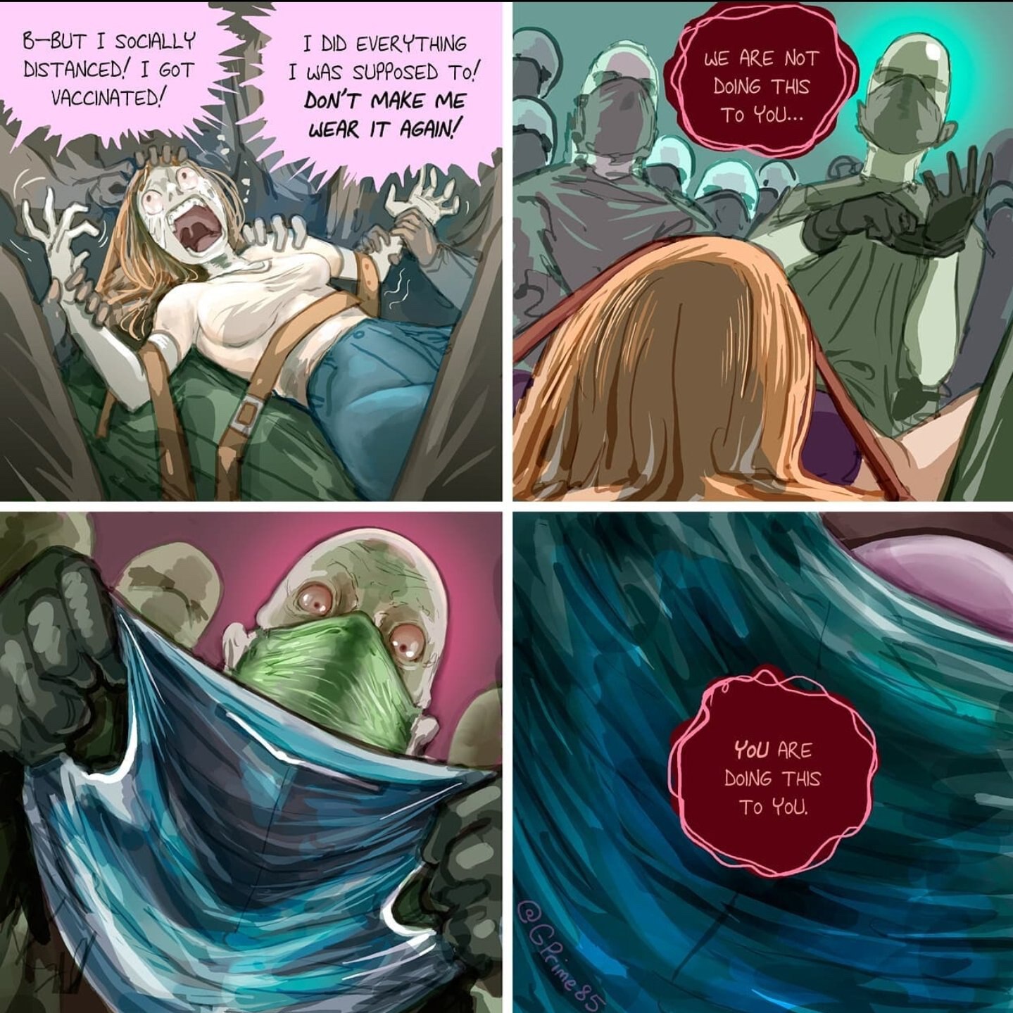 I’m telling you this much, I ain’t wearing that damn mask again! 