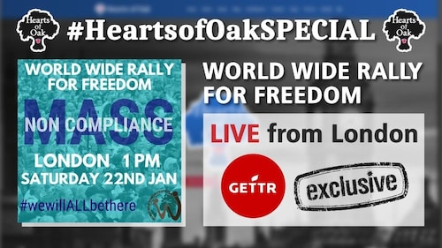 World Wide Rally for Freedom London Exclusively on GETTR