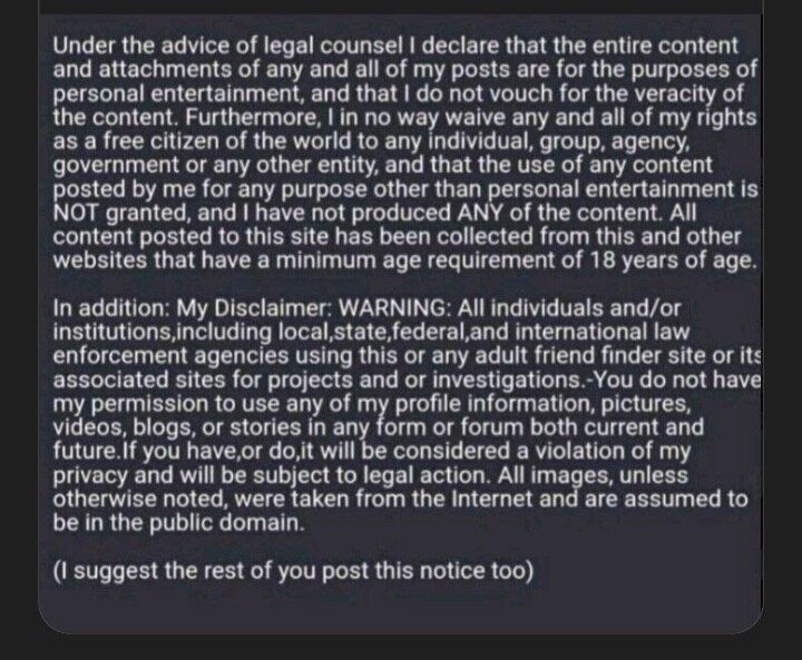 All my replies and posts are for my personal entertainment and are all bs😁 

