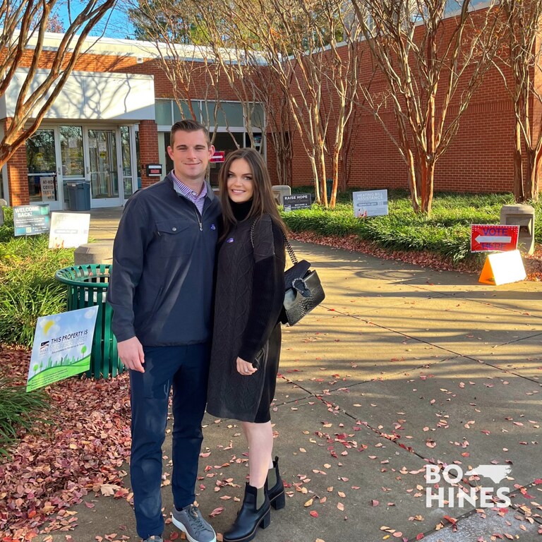 Mary Charles and I voted this morning. This election is pivotal! โก๏ธ Polls are open until 7:30pm - encourage your friends, family and community to all get o