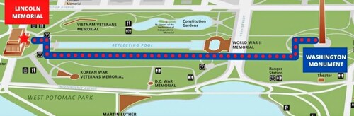 Map for the march against the vaccine mandates in Washington, DC on January 23, 2022 - 

Get more de...