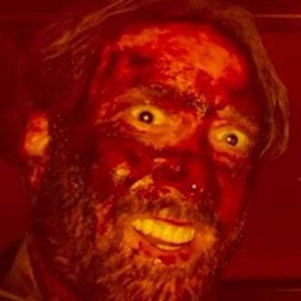 John Has A Long Mustache; The Chair Is Against The Wall