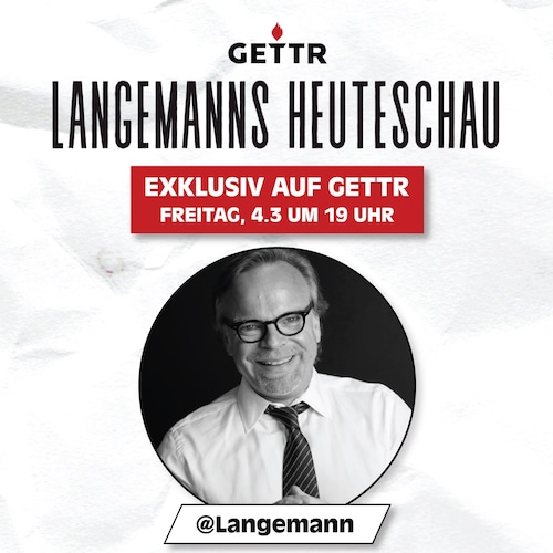 Manchmal hilft nur schwarzer Humor:

Heute, Freitag 4.3. um 19 h Weltpremiere von "Langemanns heuteS...