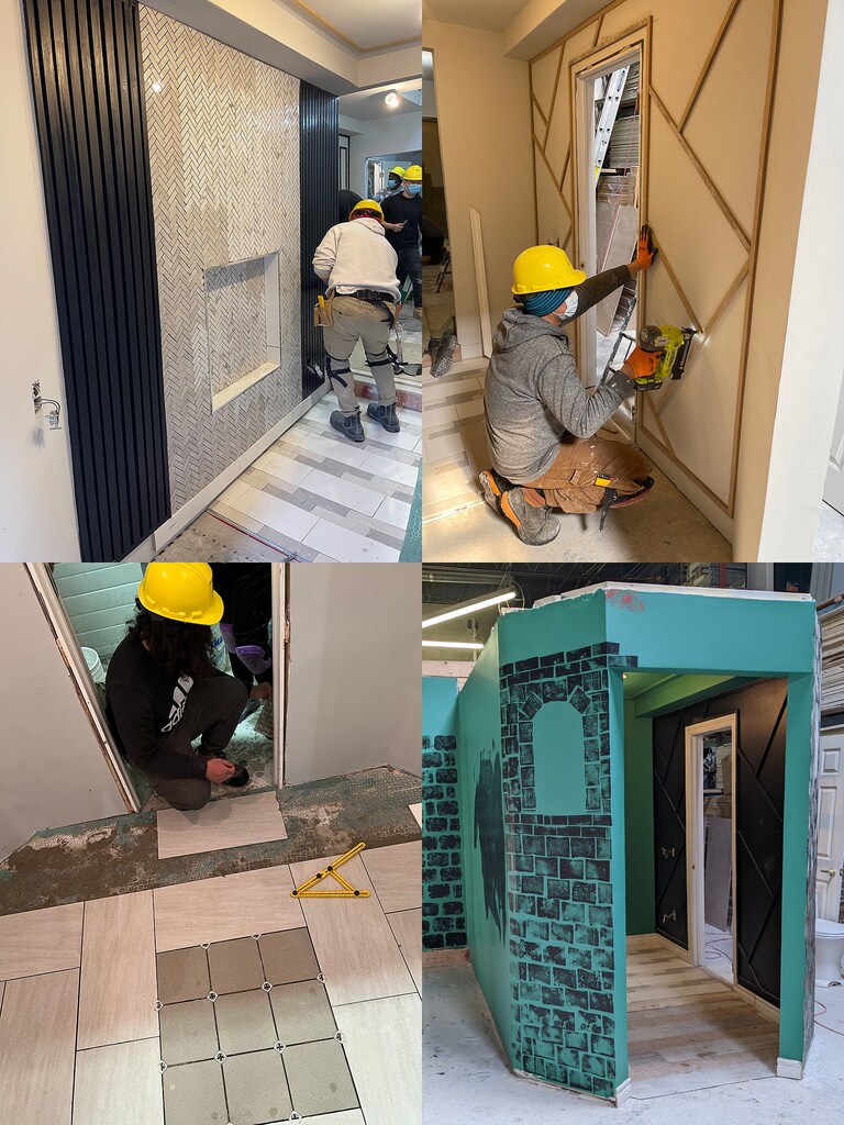 House Built By Students. Custom Walls, Paint, Floors, Tiles. Join Our Home Renovation Program Starting May 2nd. Hurry Only 6 Seats Left πβ
#construction