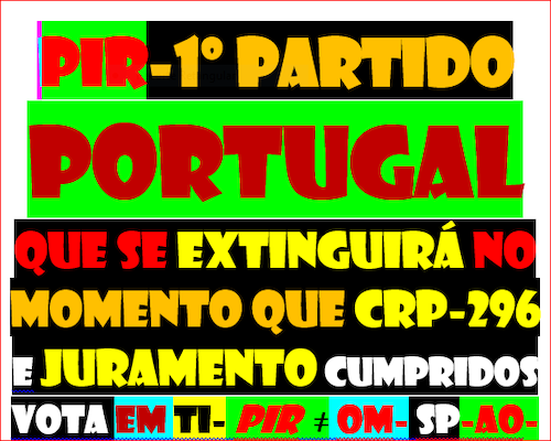 QUAL SERÁ O MEL TÃO ATRACTIVO q DESDE 1974 ATRAI DEZENAS d PARTIDOS A QUEREREM CUIDAR DO BEM ESTAR DOS CONCIDADÃOS  DE PORTUGAL ?
https://www.cne.pt/content/partidos-politicos-1
MAS CUMPRIR A CRP E O JURAMENTO ESTÁ PROVADO QUE NÃO É
SERÁ MONEY  CORRUPÇÃO MENTIRA ?
NÃO ACREDITO 
SÃO TODOS APAIXONADOS pelo EDD
SE SABES DIZ ENIGMA
quadrado https://gettr.com/post/p1bvnpd5bf3
https://rumble.com/v16j5k9-altrusmo.html
TESTE IRREFUTÁVEL  https://gettr.com/post/p1ob8dq23cf
ANTÍDOTO https://gettr.com/post/p1o2kqi6709
https://futeboldesportoeoutros.blogspot.com/
lista https://gettr.com/post/p1kpm881fa0
alternância https://gettr.com/post/p1njx2wece8
FENÓMENO https://gettr.com/post/p1mytsy16db
PROF  https://twitter.com/CARLOSS87130502/status/15544557828501831692
2DQNPFNOA