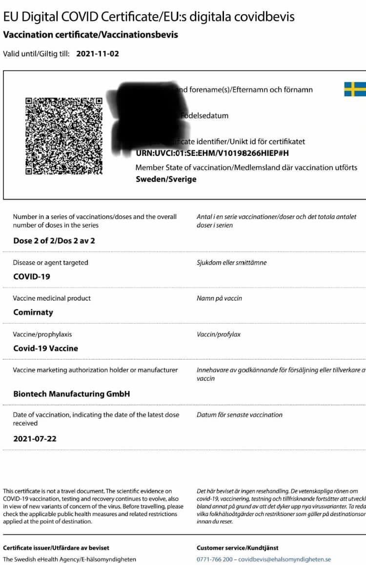 📣🌈这就是传说中的欧盟免疫护照。令人吃惊的是，有效期仅仅到第二剂疫苗接种后的4个月，这反应了欧盟政府和疫苗制造商的真实想法: 即便是第二剂疫苗，也只管仅仅4个月。👽🧐📣📣