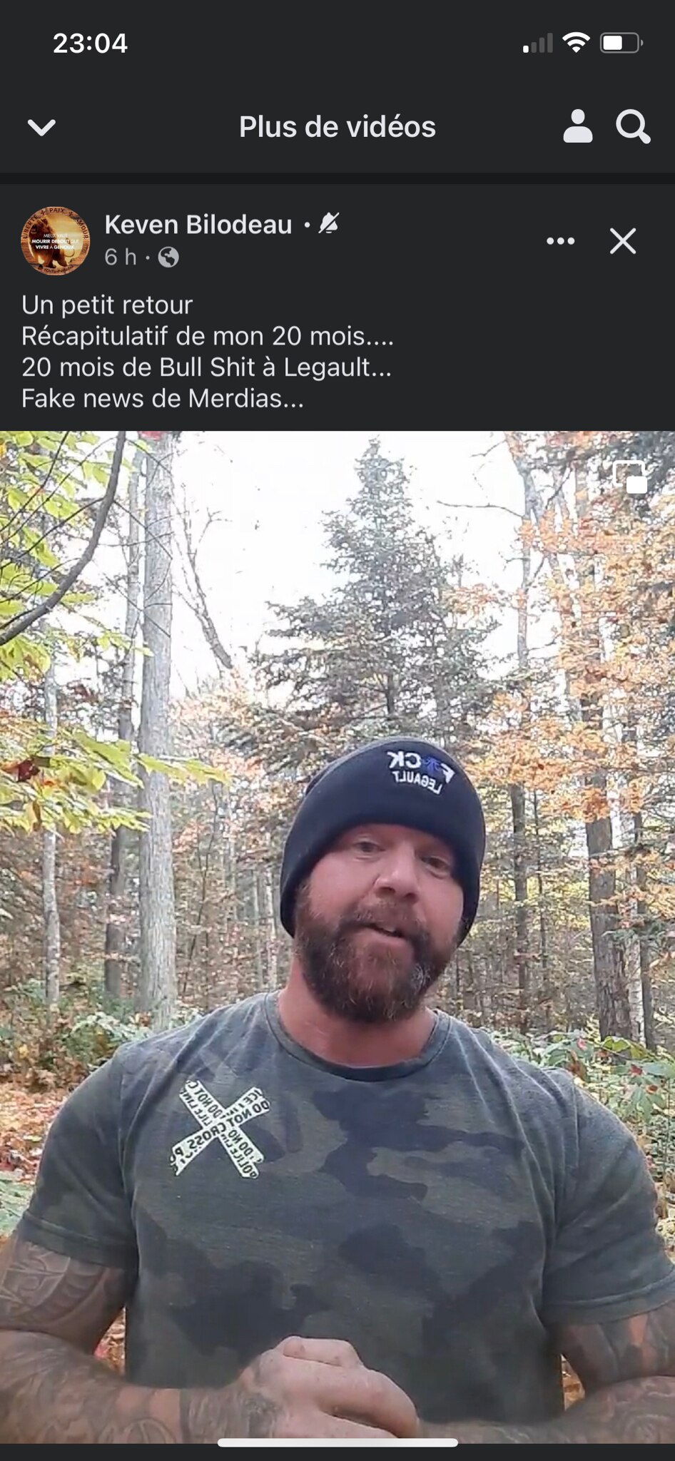 KEVEN EST DE RETOUR 

On est vraiment dans le fond de notre rang… on est à 3km l’un de l’autre… mais...