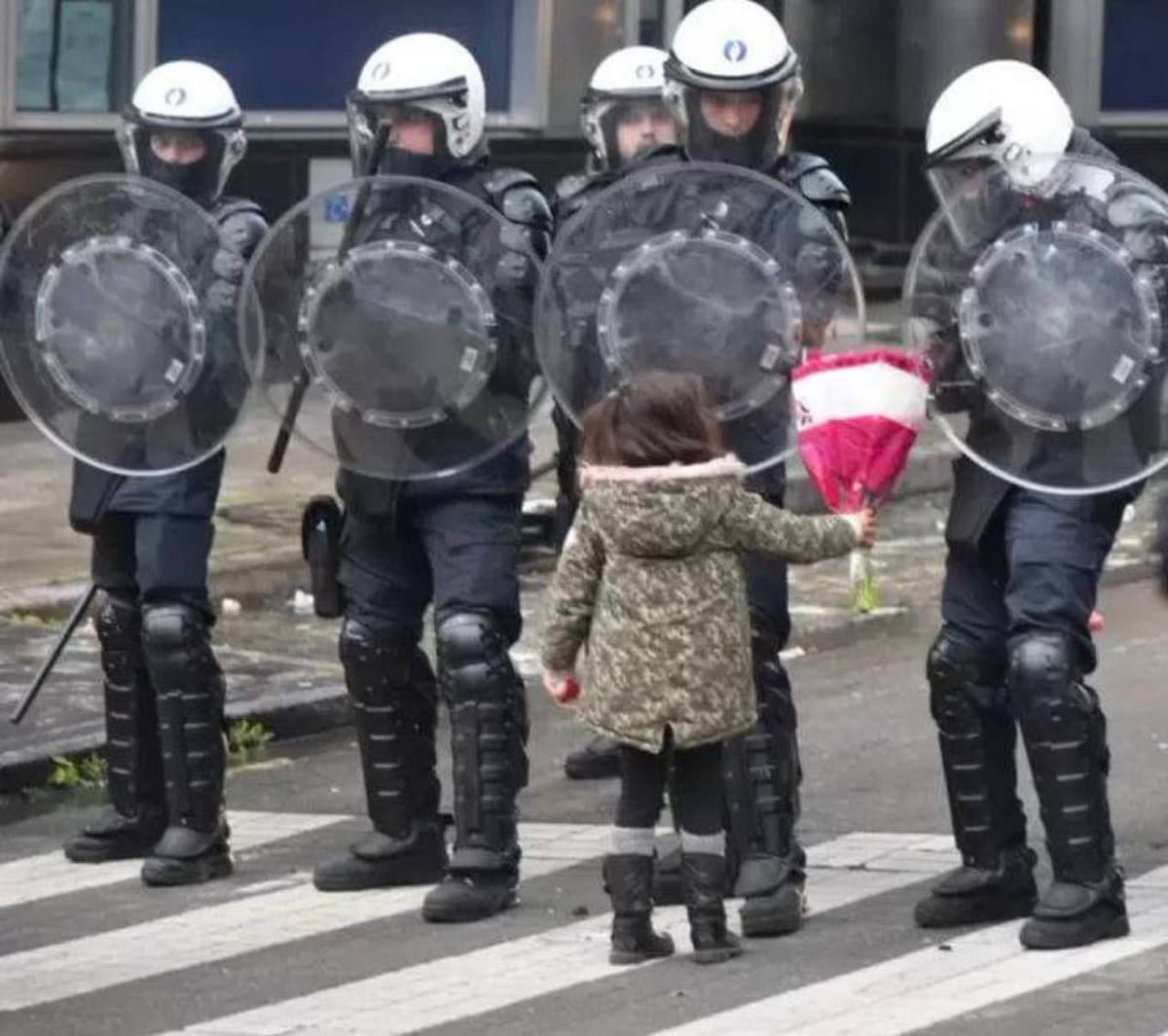 Belgium
This iconic photo was taken yesterday in Brussels.