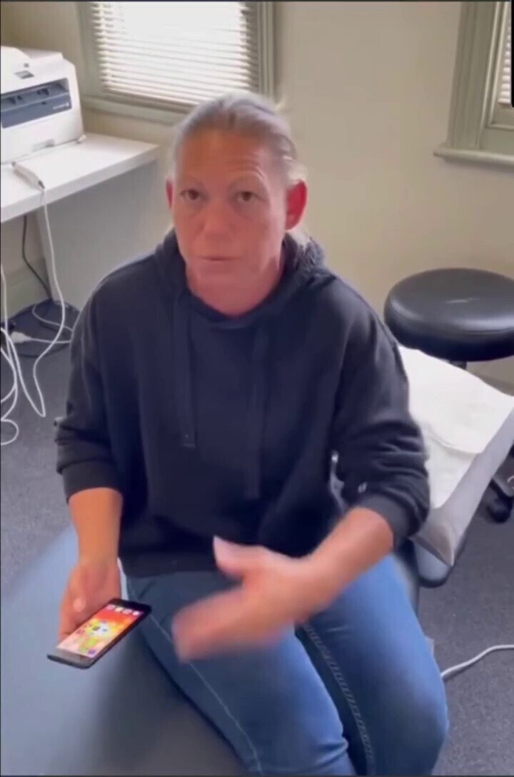 This is Dani Turner who was coerced into the jab to keep her job as a truck driver to provide for he...