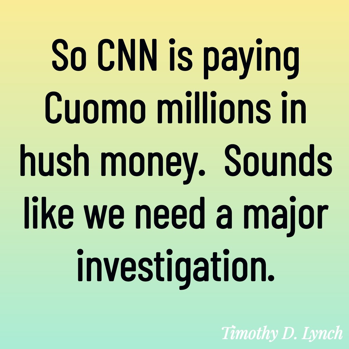View 👍👍Timothy D Lynch👍👍's post on GETTR. Join the discussion, share your thoughts, and connect with the community.