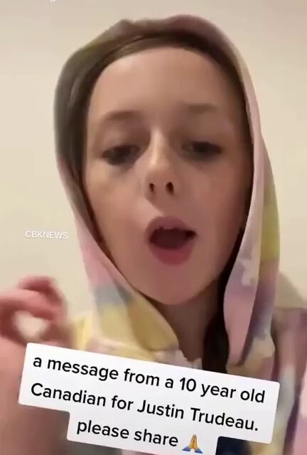 A message for Trudeau from a 10yr old Canadian child.

Take note Justin!