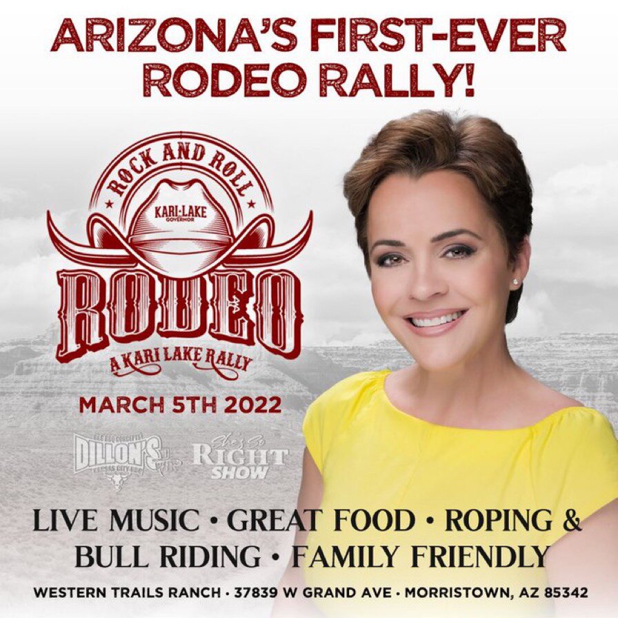 THIS SATURDAY! Join us for a Rodeo Rally. Live music, great food, bull riding, patriotic speakers & ...