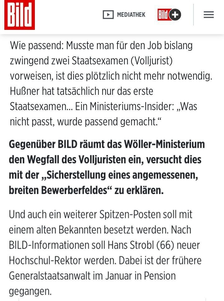 Tiefster Sachsensumpf: Nächster Personalskandal unter Innenminister Wöller!

Lange nichts mehr von Personalskandalen im Haus von Innenminister Roland Wöller gehört? Heute wurde bekannt, dass die Stelle an der Polizei-Hochschule, die nun von einer guten Freundin von Wöllers Ehefrau besetzt wird, extra zugeschnitten wurde - das zweite Staatsexamen, was ursprünglich benötigt wurde, aber die Bewerberin nicht aufweisen konnte, wurde eilig gestrichen. Doch damit nicht genug.

Befördert wird auch der ehemalige Generalstaatsanwalt Hans-Strobl, ebenfalls aus dem Umfeld Wöllers und einer von der Baden-Württemberg-Garde, die Anfang der 90er nach Sachsen geschickt wurde, um uns beizubringen, wie es in der Bundesrepublik läuft. 

