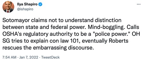 Sotomayor is the developmentally-impaired kid in the back of the SCOTUS bus.