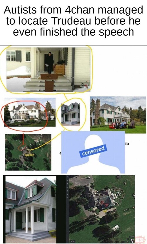 4chan has apparently already identified where Trudeau is hiding.