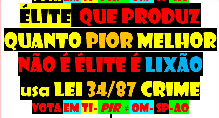 ÉLITES NARRATIVAS FACTOS E PROPAGANDA

EM TODO O LADO OUVIMOS QUE AS ELITES É QUE DEVEM CONDUZIR O P...