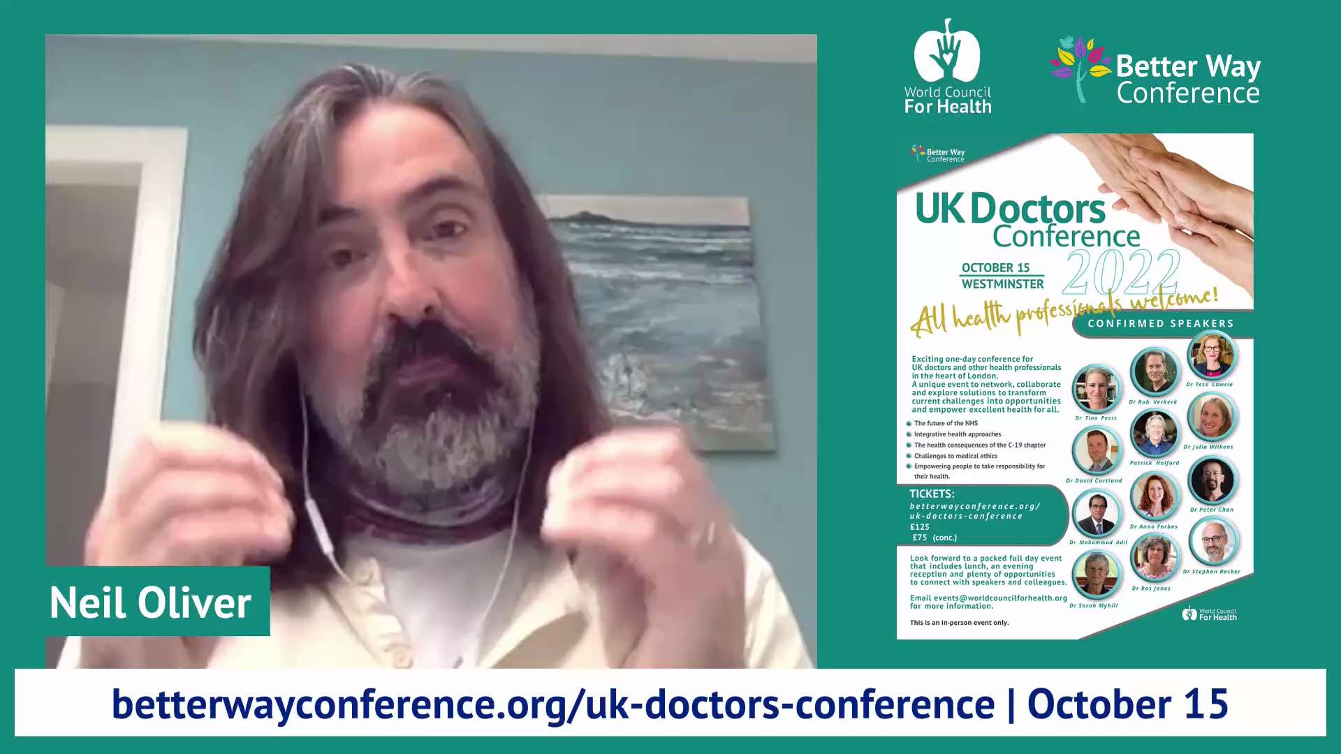 Neil Oliver is inviting all UK health practitioners to the UK Doctors Conference happening this Satu...
