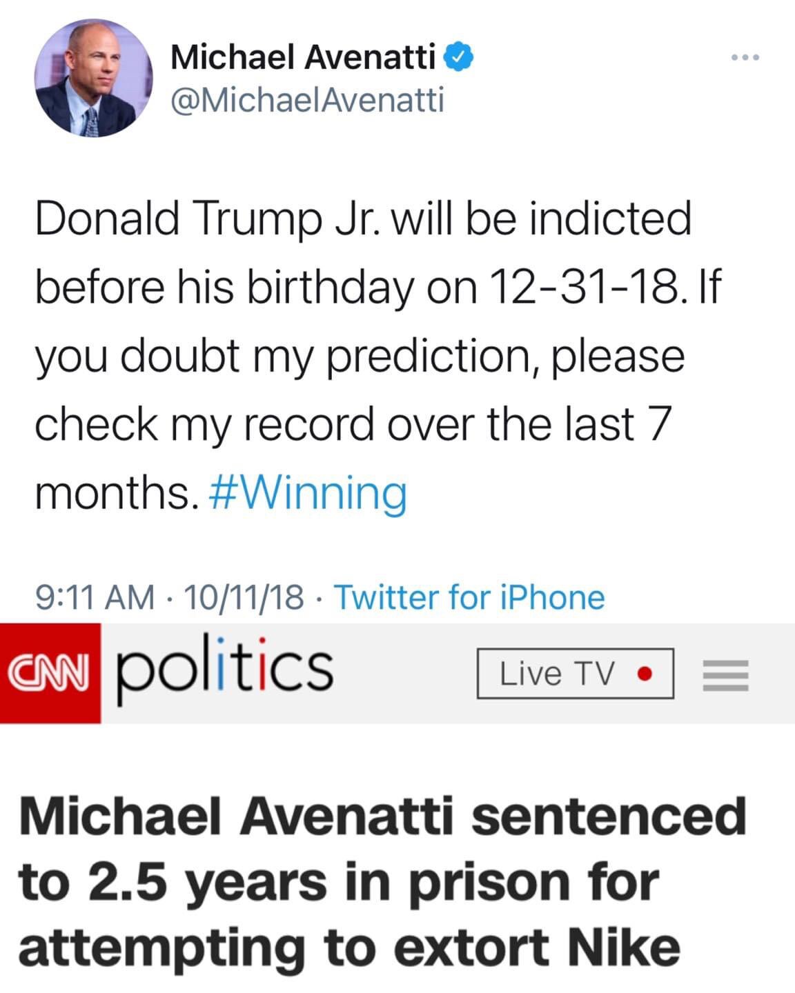 What happened here? Who’s about to be sitting in jail? Ok just checking…. 