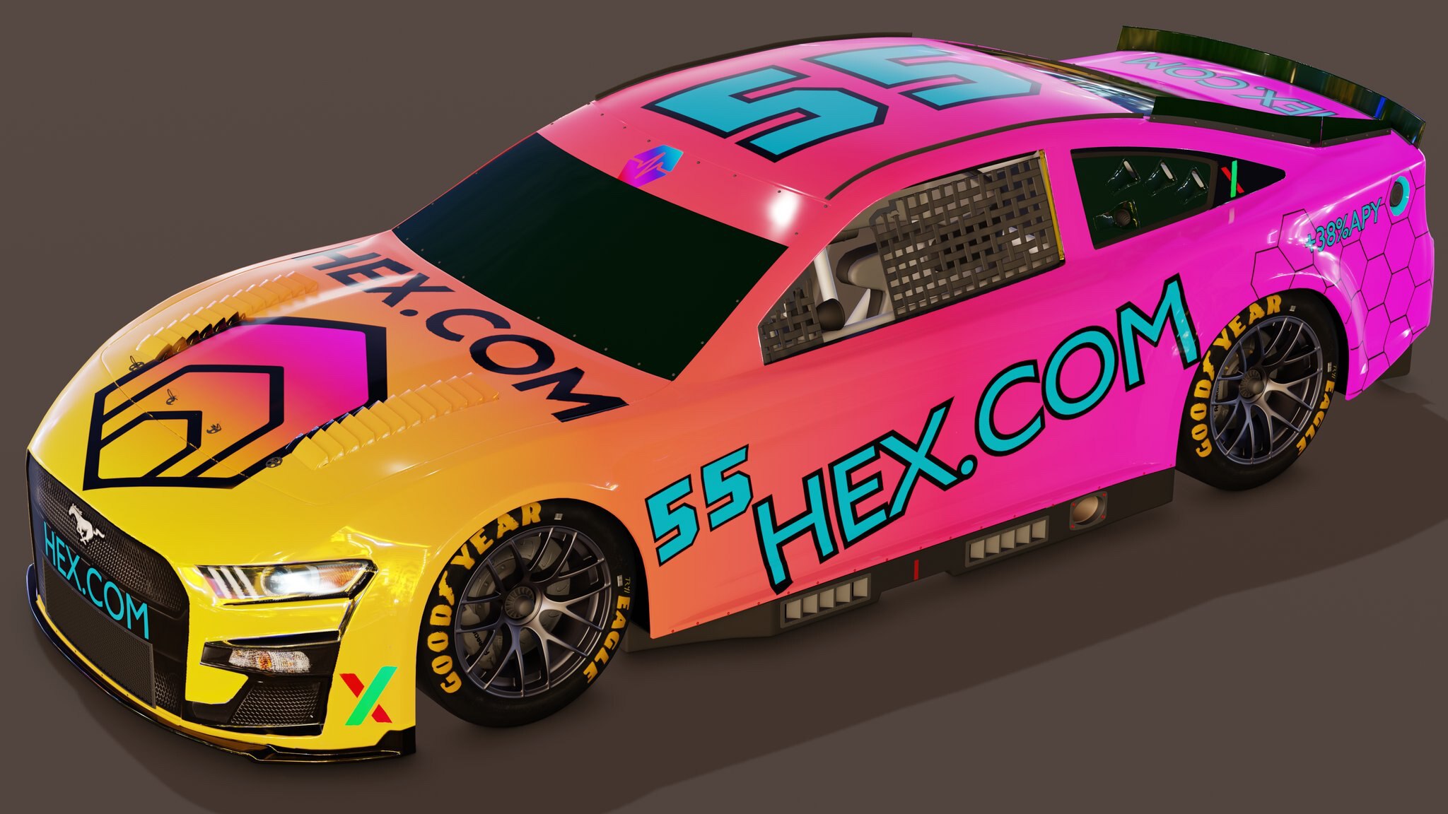 The #hex community is sponsoring its very own NASCAR racing team.  

