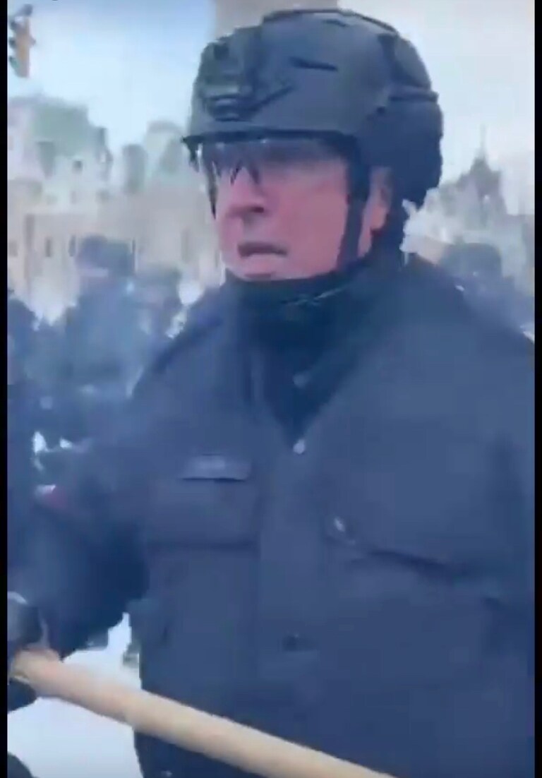 This is the Nazi who hit the woman reporter. Who is he? 