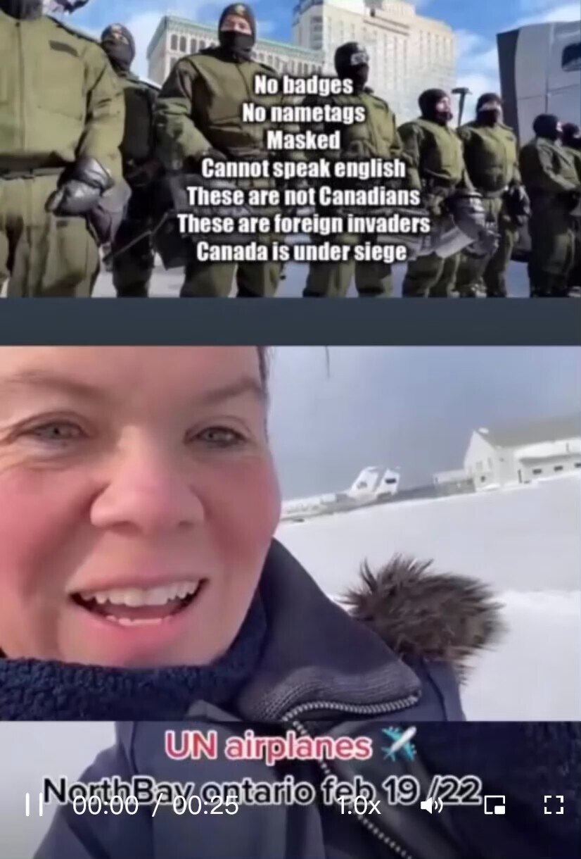 Did Trudeau fly in UN troops to bust up the protestors in Ottawa?? 

Anyone have an answer?
@CRRJA5