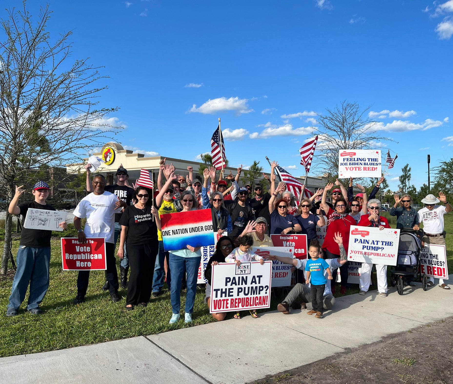 Thank you to St. Johns County, FL, for the warm welcome during our gas station voter registration!