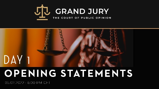 Tag 1: Eröffnungssitzung des Grand Jury Proceedings