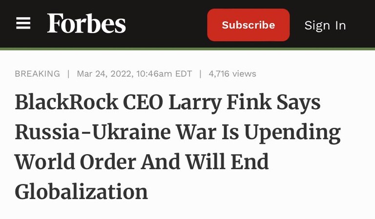 Blackrock has sad