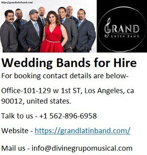Professional Wedding Bands for Hire at best price in Los Angeles.
Grand Latin Band is one of the wel...