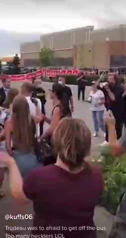 CANADA: TRUDEAU WAS SCARED TO GET OFF THE BUS! 

People in Canada are pissed off.