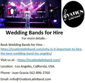 Versatile Ovation Local Latin Live Wedding Bands for Hire.

Ovation Latin Band offers Latin music ad...